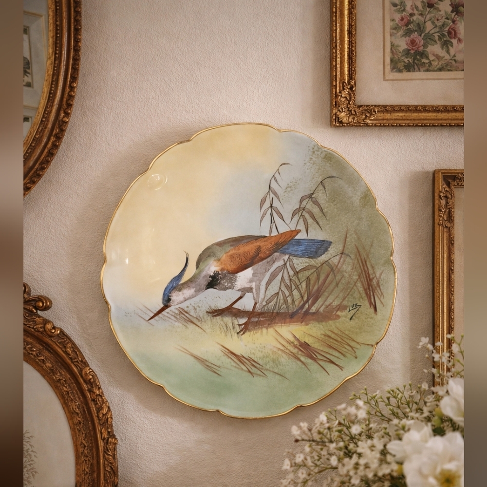 Lazeyras, Rosenfeld & Lehman (L R L) Limoges Bird Game Plate